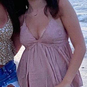 Free People Lace Flowy Tank